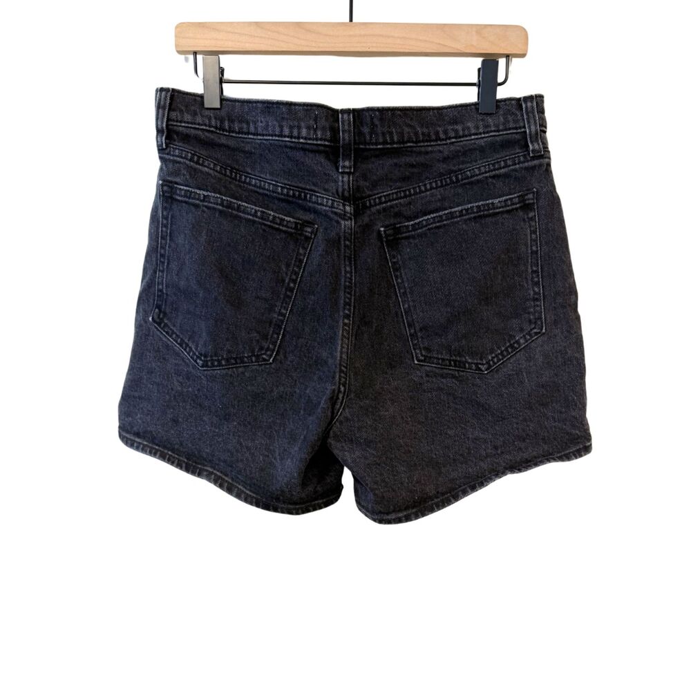 Abercrombie & Fitch The Dad Short High Rise Black Wash Size 30/10 90s Style - Picture 2 of 4